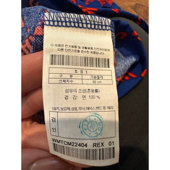 WAAC Men's Logo Print Golf Polo Blue/Red Size 1 NWT Performance Golf Apparel - Picture 6 of 9